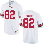 Men's Ohio State Buckeyes #82 Garyn Prater White Nike NCAA College Football Jersey Supply POO5844LN